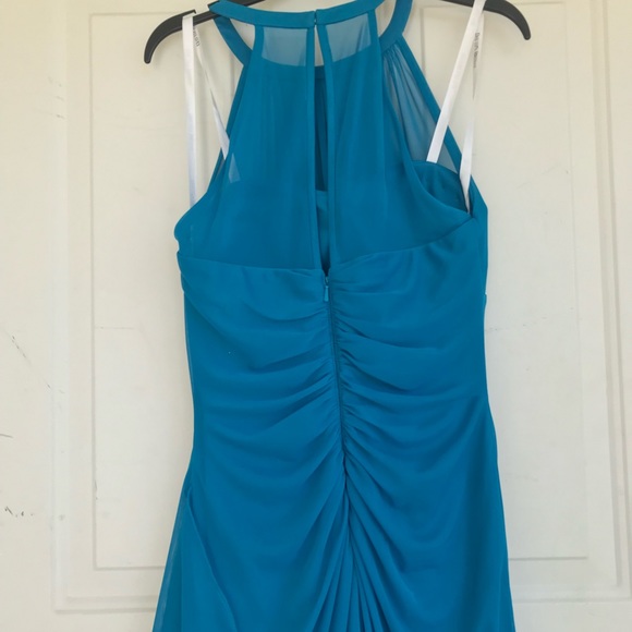 davids bridal pacific sleeveless short mesh dress - Picture 10 of 12